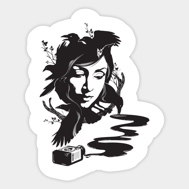 Ink Sticker by dracoimagem